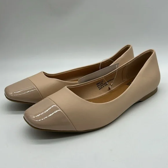 DV by Dolce Vita Melanie Blush Flats Size 10 | Patent Toe Ballet Flats NWB - Picture 5 of 13